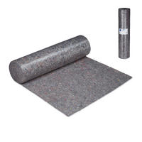MALERVLIES Grau selbsthaftend 1x50 m - Grau, Kunststoff/Textil - Relaxdays