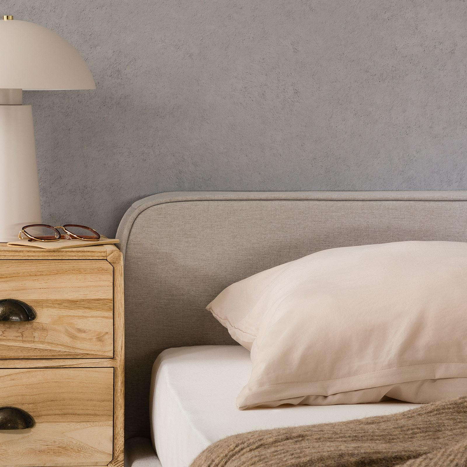 POLSTERBETT MARINI 140X200 CM - Hellgrau, Textil (140/200cm) - IDIMEX