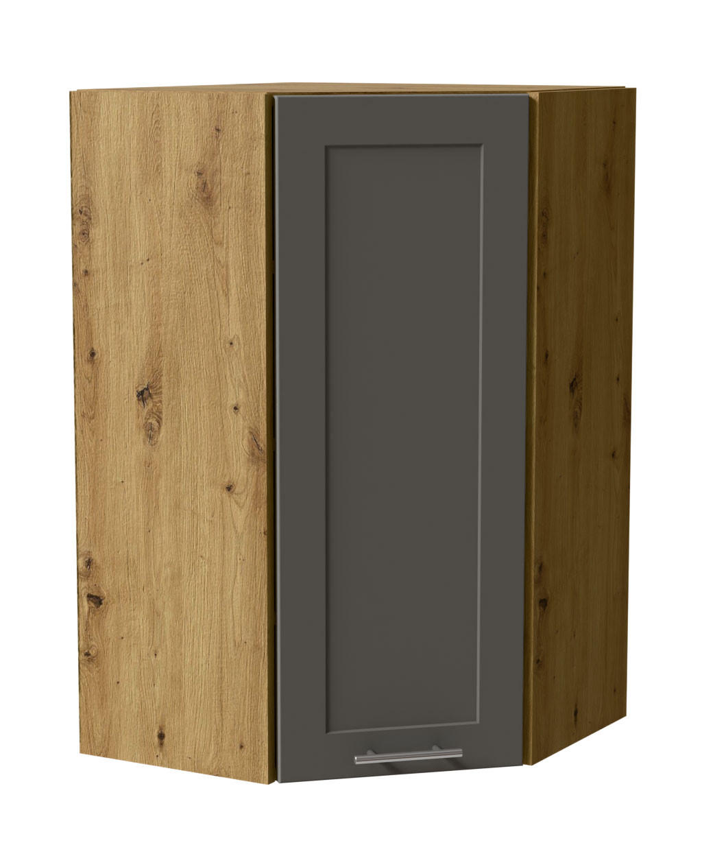 HÄNGESCHRANK Oslo W4/10/60 Eiche Artisan / Dust Grey Matt 60 / 60 / 96cm - Eiche Artisan/Grau, Holz/Holzwerkstoff (60/96/60cm) - Feldmann-Wohnen