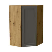 HÄNGESCHRANK Oslo W4/10/60 Eiche Artisan / Dust Grey Matt 60 / 60 / 96cm - Eiche Artisan/Grau, Holz/Holzwerkstoff (60/96/60cm) - Feldmann-Wohnen