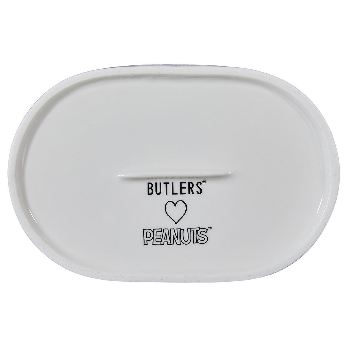 DEKOTELLER Peanuts Snoopy auf Schlitten - Weiß, Keramik (2cm) - Butlers