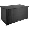 AUFLAGENBOX Oslo,145 x 82,5 x 79,5 cm,schwarz - Schwarz, Kunststoff (82.5/79.5/145cm) - tectake