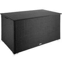 AUFLAGENBOX Oslo,145 x 82,5 x 79,5 cm,schwarz - Schwarz, Kunststoff (82.5/79.5/145cm) - tectake