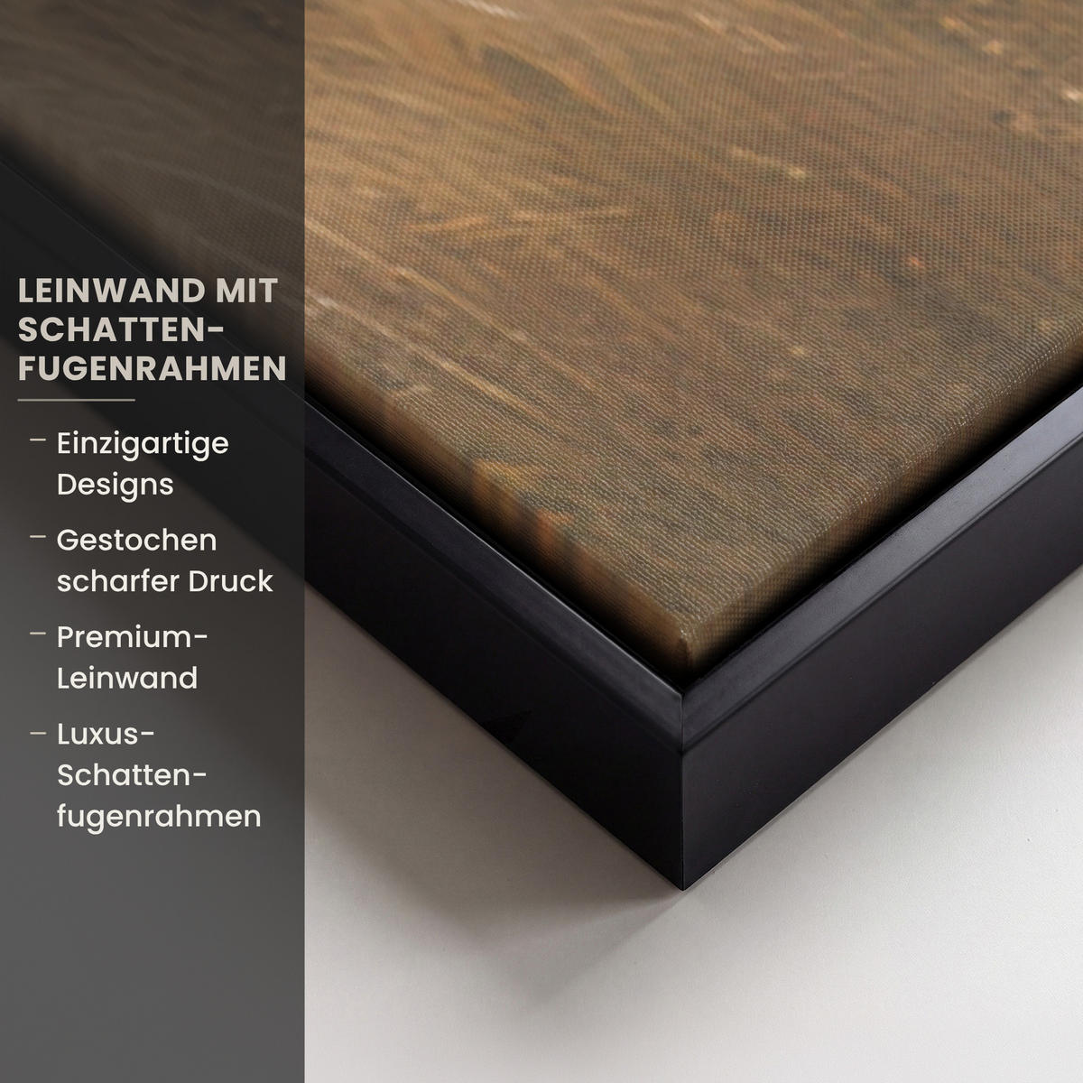 LEINWAND Bilder mit Rahmen - Gras - Morgennebel - Kreuz - Christentum - 100x150 - Beige, Textil (100/150cm) - MuchoWow