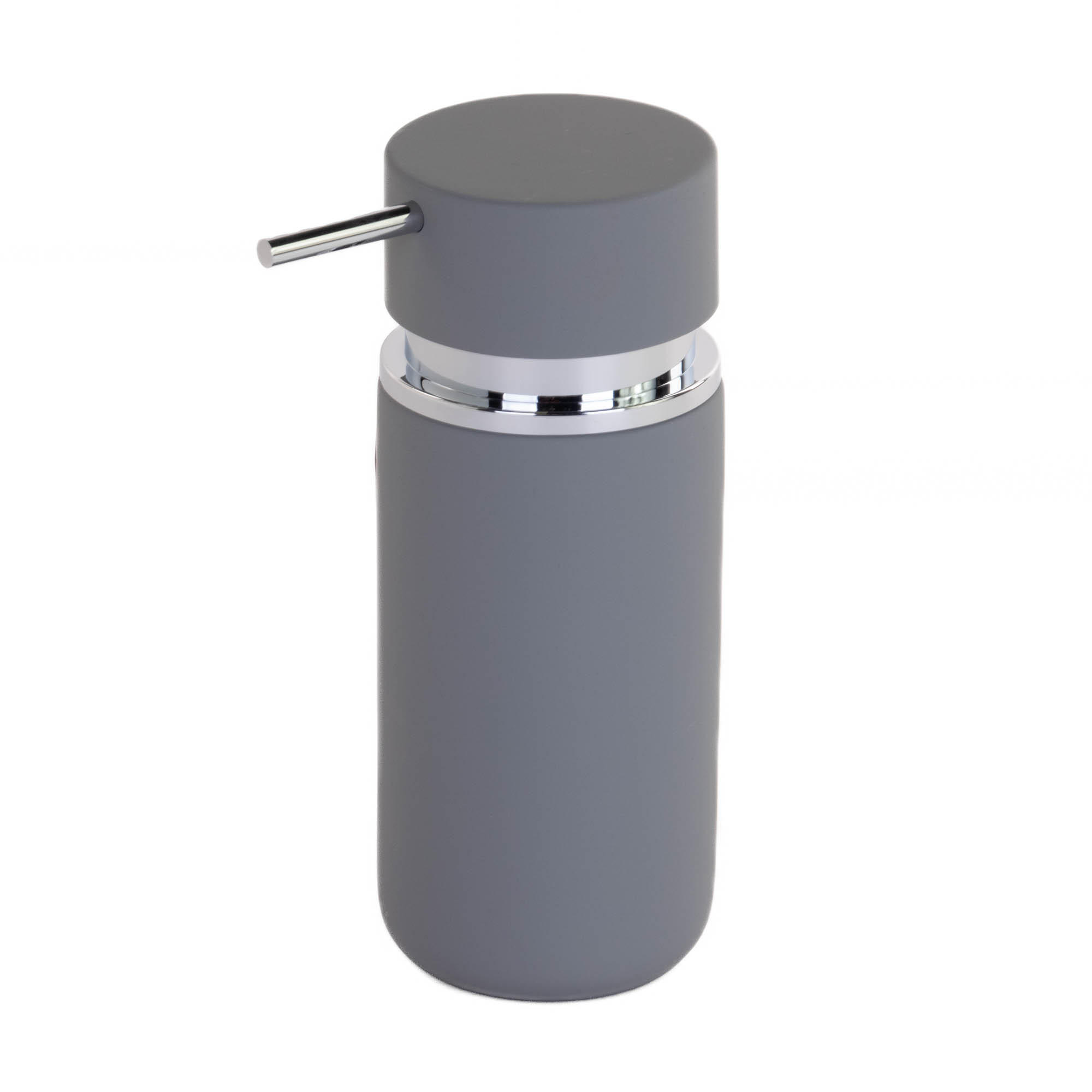 SEIFENSPENDER Rubber 300 ml 6,5/6,5/16 cm - Grau, Kunststoff (6.5/16/6.5cm) - ZELLER