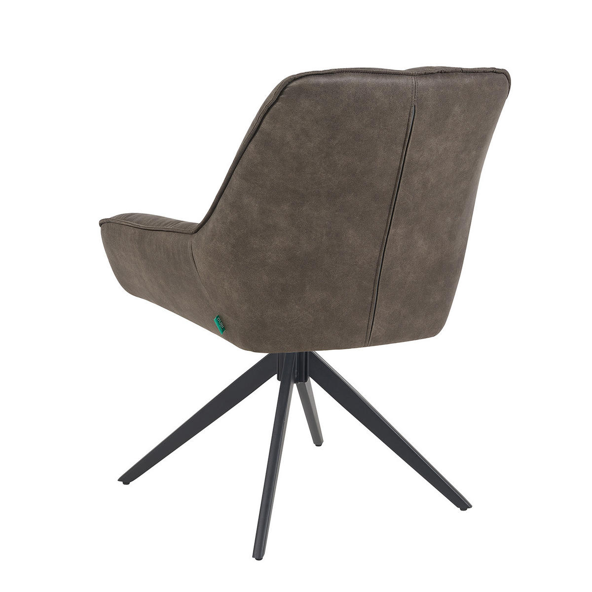 DREHSTUHL Mika-Zoe 2er-Set - Taupe/Schwarz, Textil/Metall (60/88/68cm) - DUBI Möbel