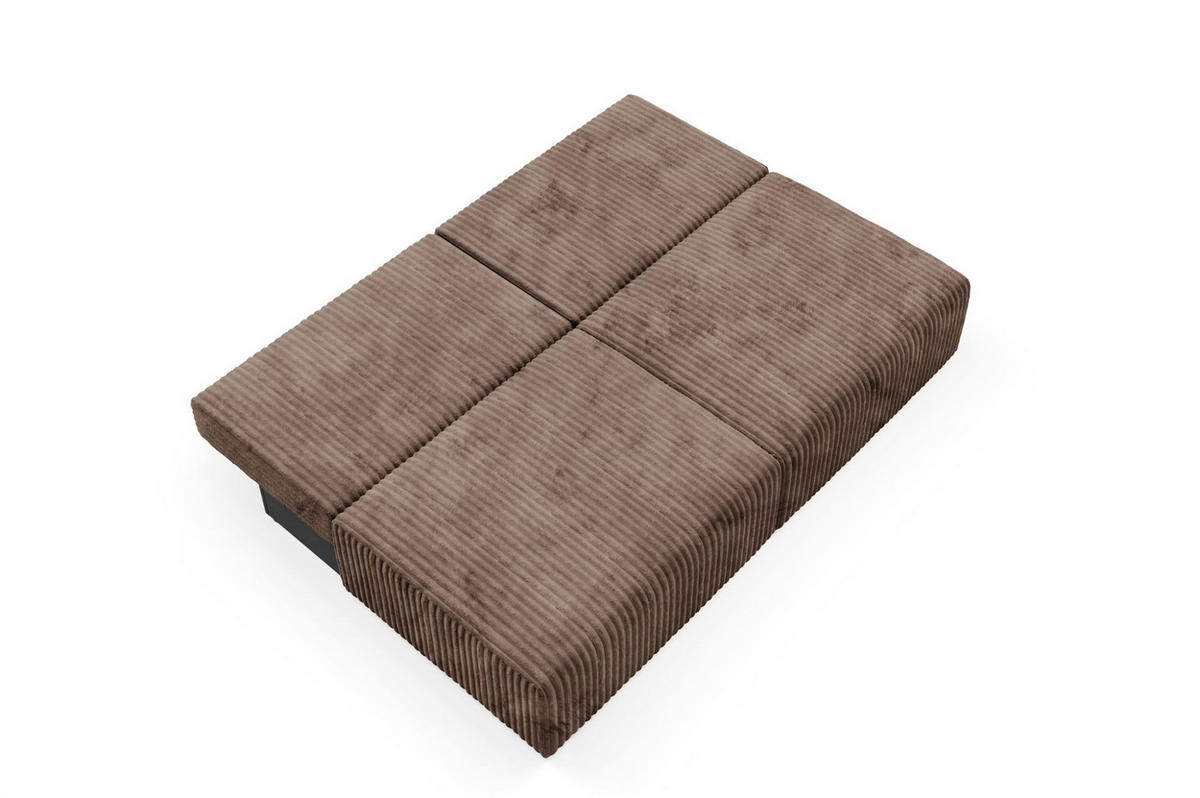 SCHLAFSOFA Natalia Xs - Beige, Holzwerkstoff/Textil (216/85/105cm) - Fun Möbel