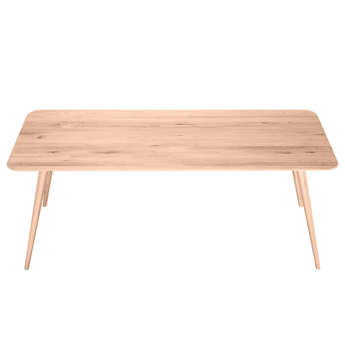 ESSTISCH - Massivholz - Eichefarben, Holz (90/200/75cm) - home24