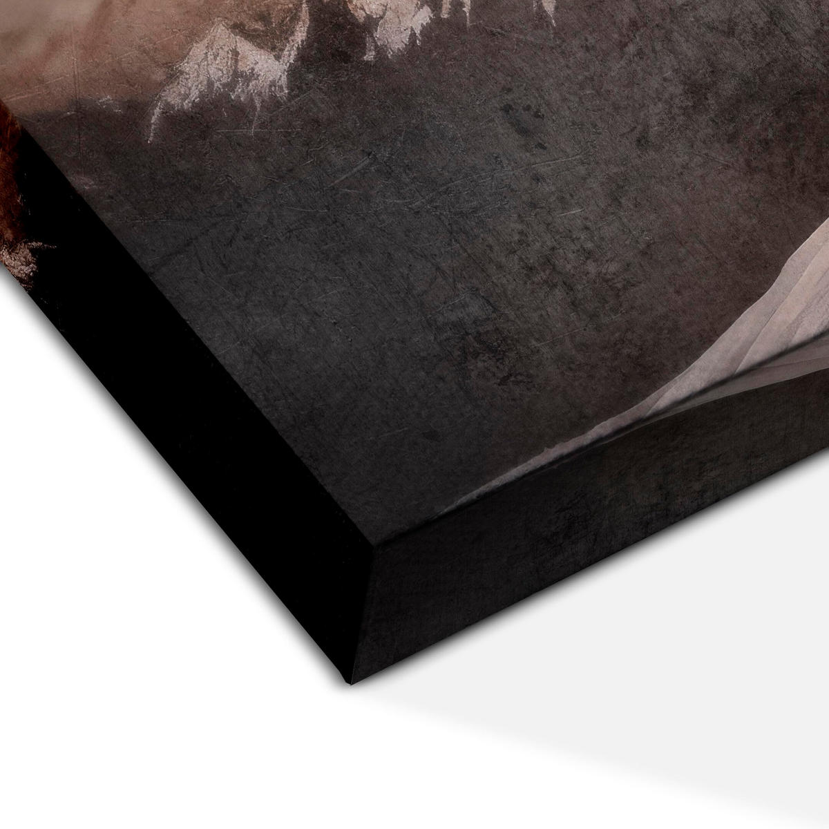 LEINWANDBILD Winter 5-tlg. 150x75 cm - Weiß, Holz (150/75cm) - LUMASOUL