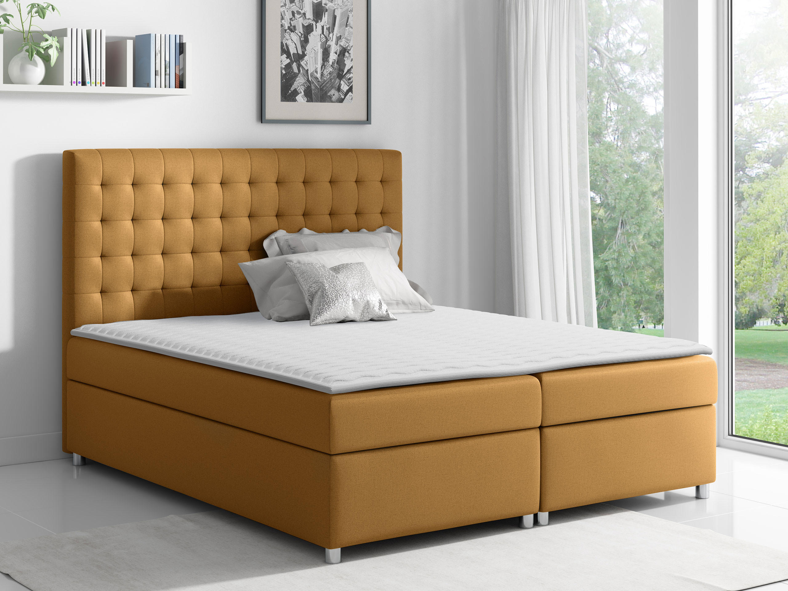 BOXBETT Asti - Braun, Holz (140/200cm) - MIRJAN24