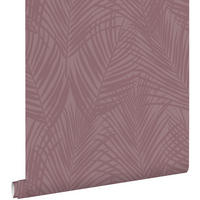 TAPETE Palmblätter 50 x 900 cm - Lila, Papier (50/900cm) - ESTAhome