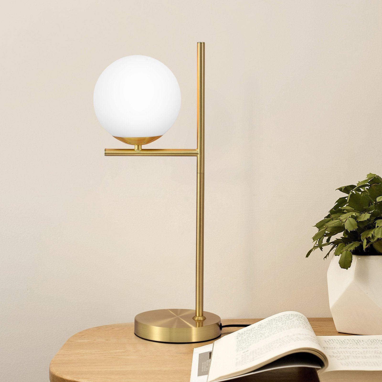 TISCHLEUCHTE Oase 22/22/50 cm - Goldfarben, Metall (22/22/50cm) - Nettlife