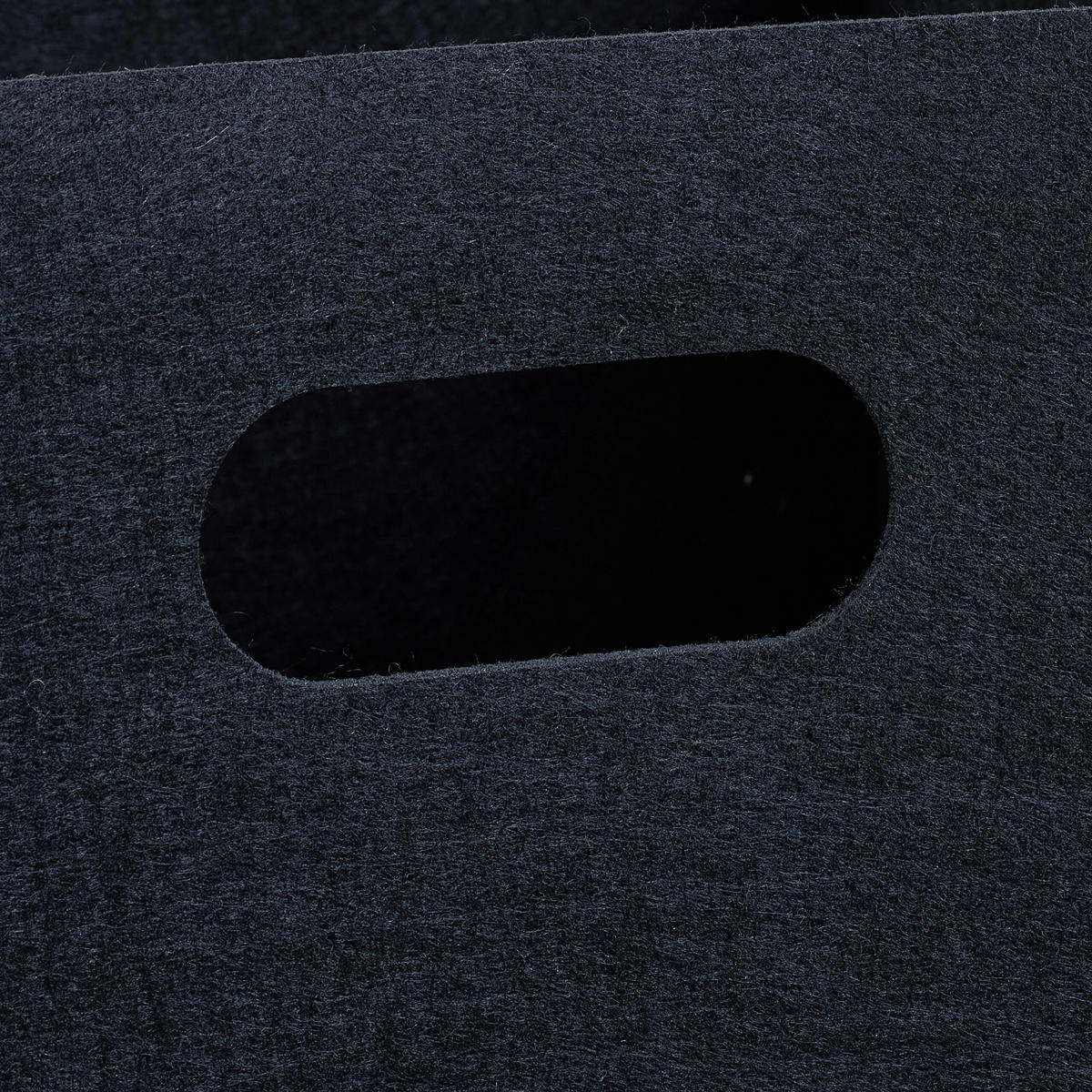 KÔŠ z filcu - čierna, textil (30/30/30cm) - Relaxdays