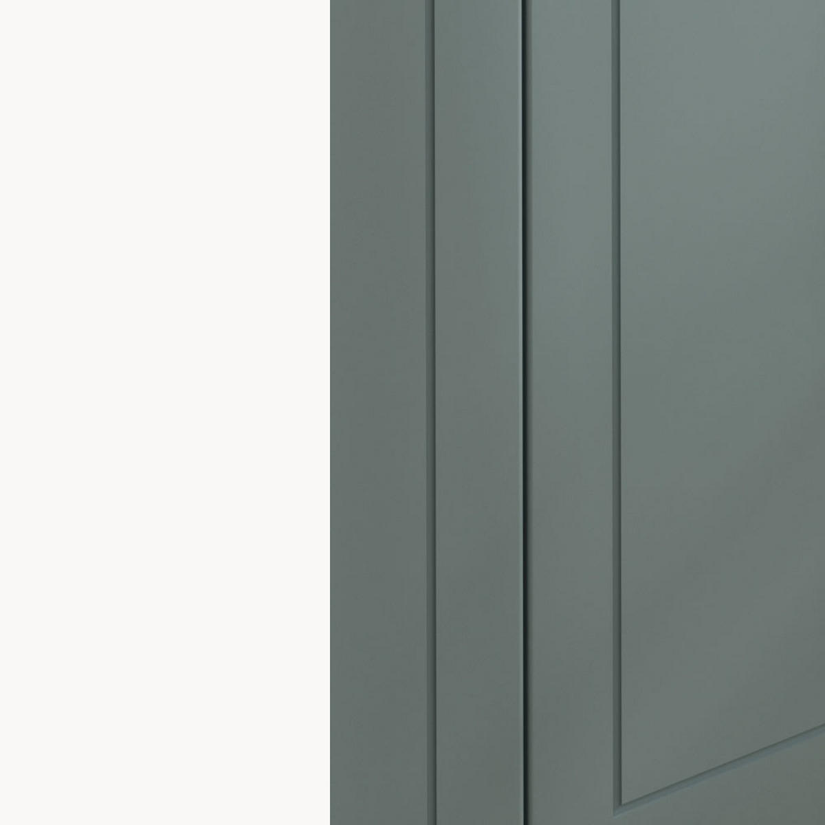KÜCHENZEILE Kvantum Weiß / Mint Matt 240 / 51,6 / 207cm (Blum Teilauszug) - Weiß/Mintgrün, Holzwerkstoff/Metall (240/207/51.6cm) - Feldmann-Wohnen
