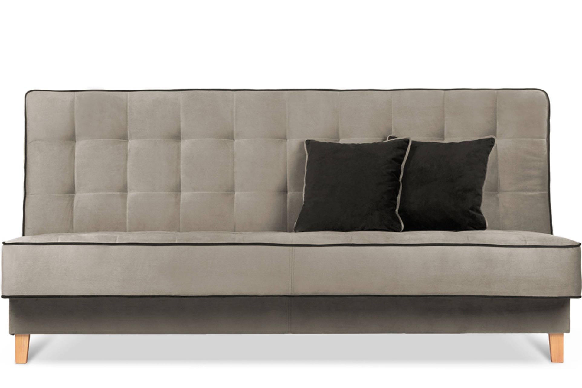 3-SITZER-SCHLAFSOFA DOZER Velours, beige/braun - Beige/Braun, Textil (197/94/93cm) - KONSIMO®