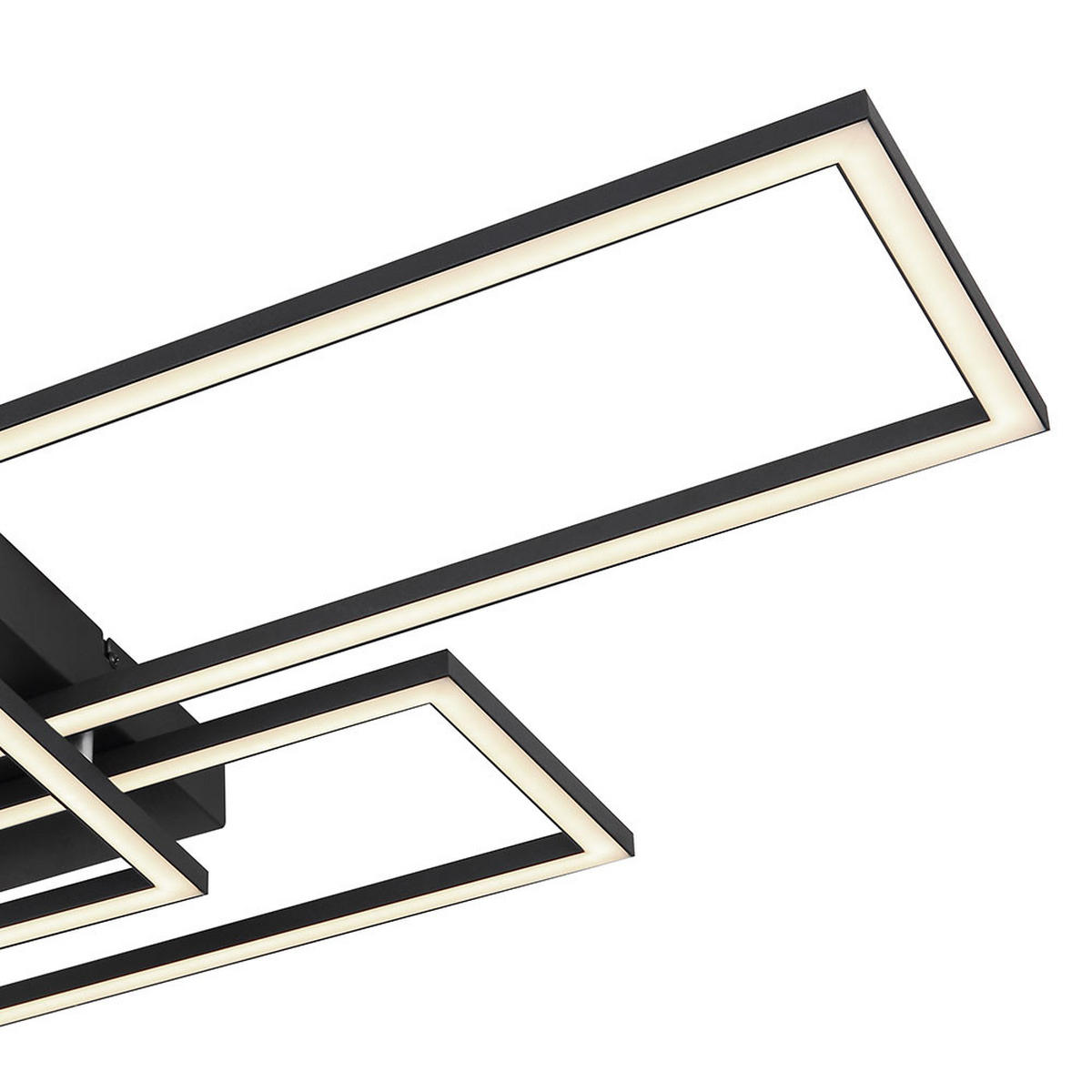 LED DECKENLEUCHTE Tiny Schwarz Metall - Schwarz, Metall (90/40/8cm) - Globo Lighting