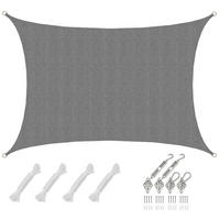 SONNENSEGEL Luftdurchlässig 400/300 cm Grau - Grau, Kunststoff (300/400cm) - Amanka