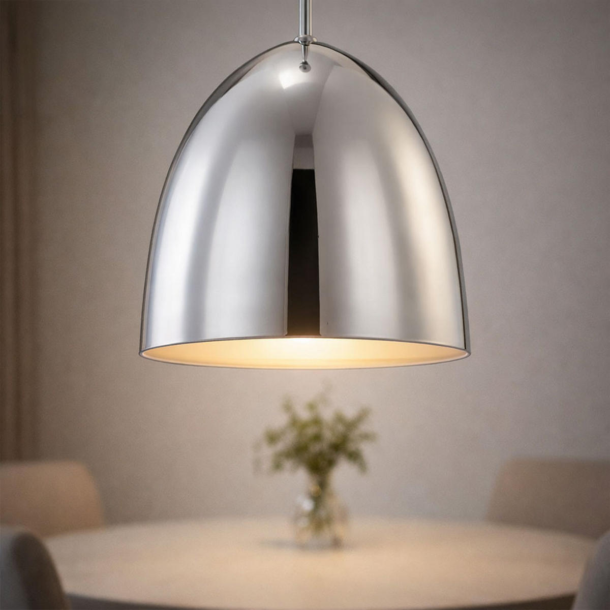LED HÄNGELEUCHTE Aluminium Silber - Silberfarben, Metall (25/25/132cm) - Globo Lighting