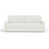 2-SITZER SOFA BIANCO 215 cm breit in Boucle Weiß - Weiß, Holzwerkstoff/Textil (215/90/92cm) - Deine Möbel 24