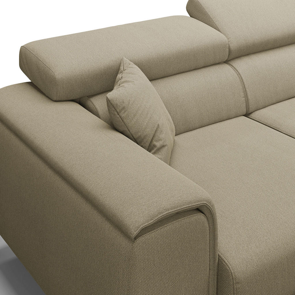 Thumbnail - Divani.store Linearsofa, Beige, Textil, 260x74x102 cm, Wohnzimmer, Sofas & Couches, Sofas