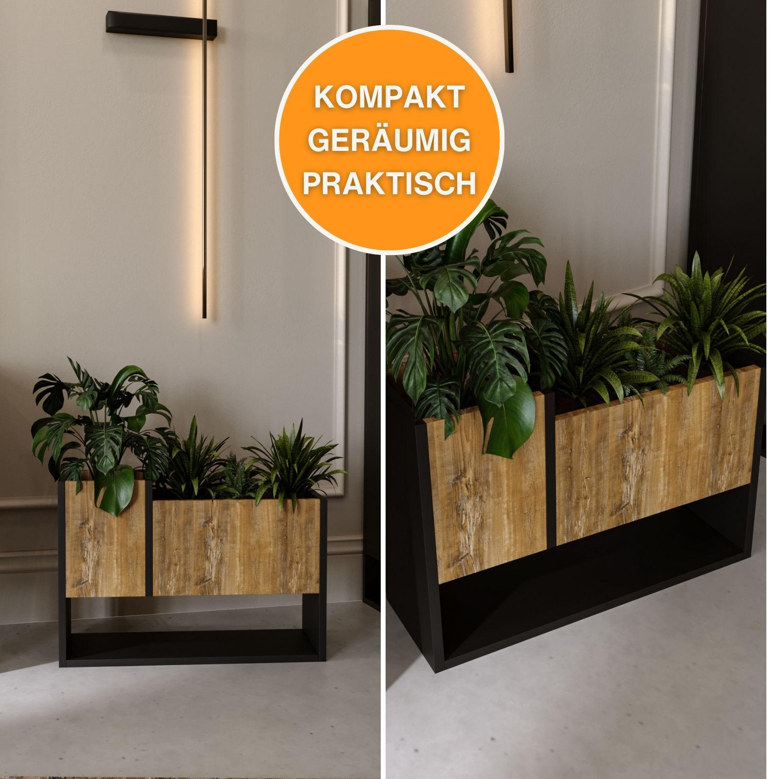 BLUMENKASTEN - Kiefer Milford, Holzwerkstoff (23/45/65cm) - RAUMHIRSCH FURNITURE