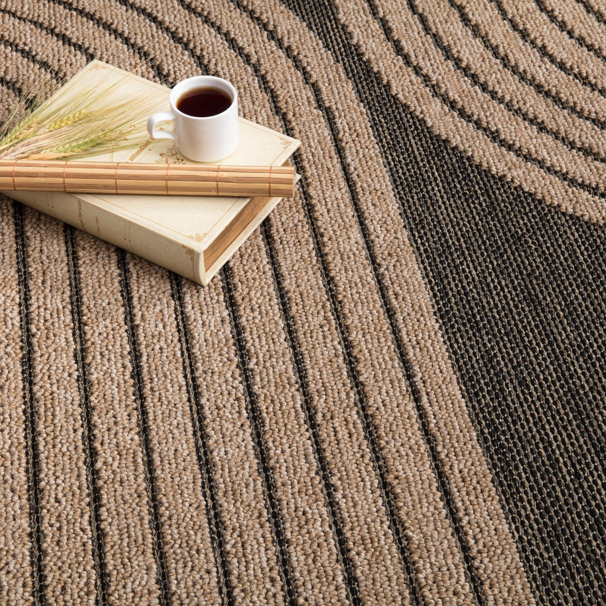 OUTDOORTEPPICH Blatt Anthrazit 240 x 340 cm - Anthrazit, Kunststoff (240/340cm) - TT Home