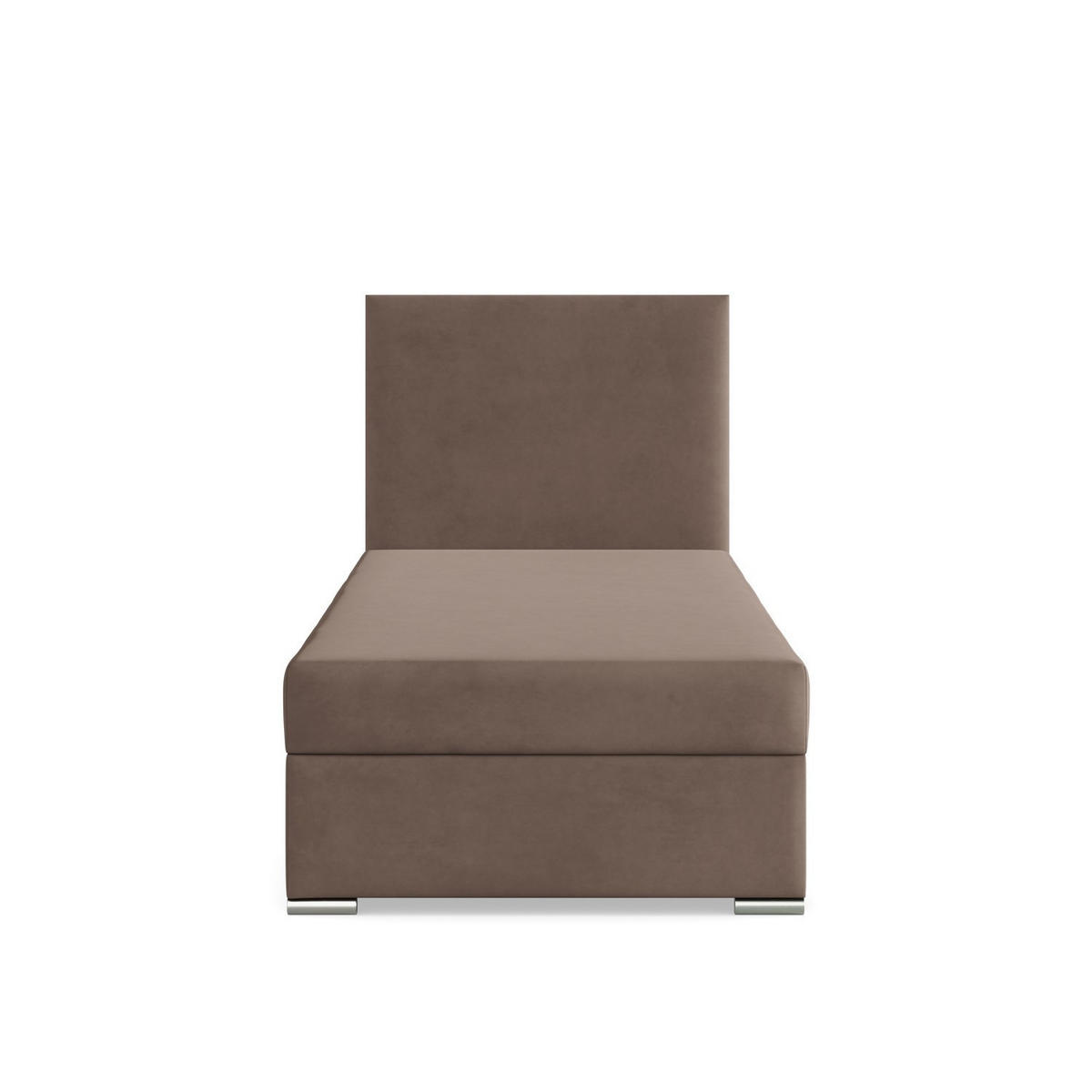 BOXBETT MIT KOPFTEIL 90x200 ZONZA, Braun - Braun, Textil (90/200cm) - Mebligo