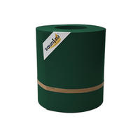 SICHTSCHUTZSTREIFEN Rille Maxi Rolle für Doppelstabmatten 24cm hoch Grün 26m - Grün, Kunststoff (2600/24cm) - ZAUN|ZU