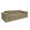 SOFA NELE Beige - Beige/Schwarz, Textil (234/71/96cm) - KAWOLA