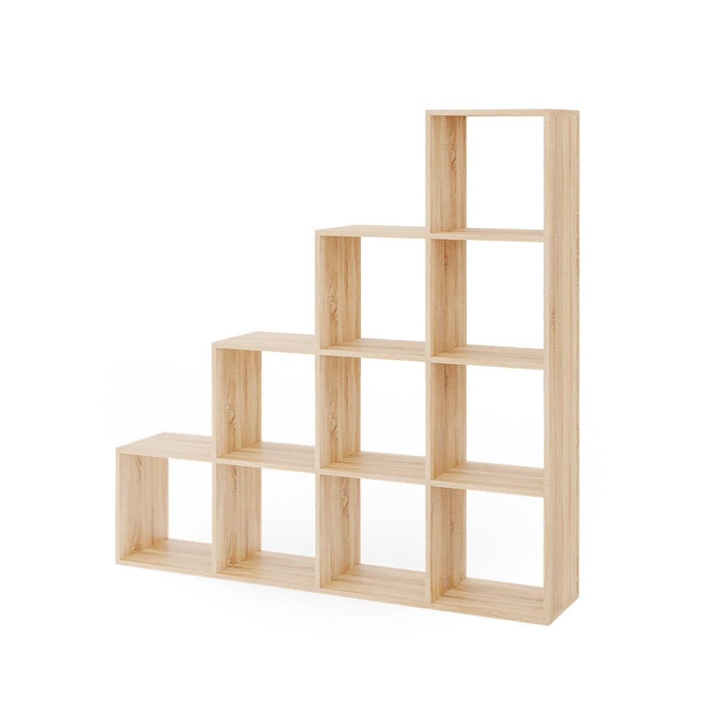TREPPENREGAL Sonoma 142.5 x 140 cm - Sonoma Eiche, Holzwerkstoff (142.5/140/29cm) - Vicco