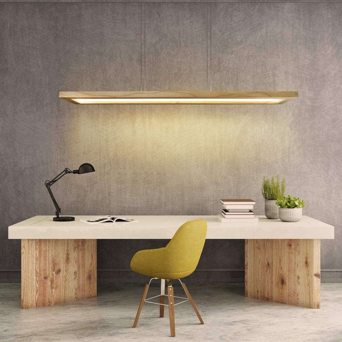 LED HÄNGELEUCHTE Zenobia 100/3/17 cm - Braun, Holz (100/3/17cm) - Nettlife