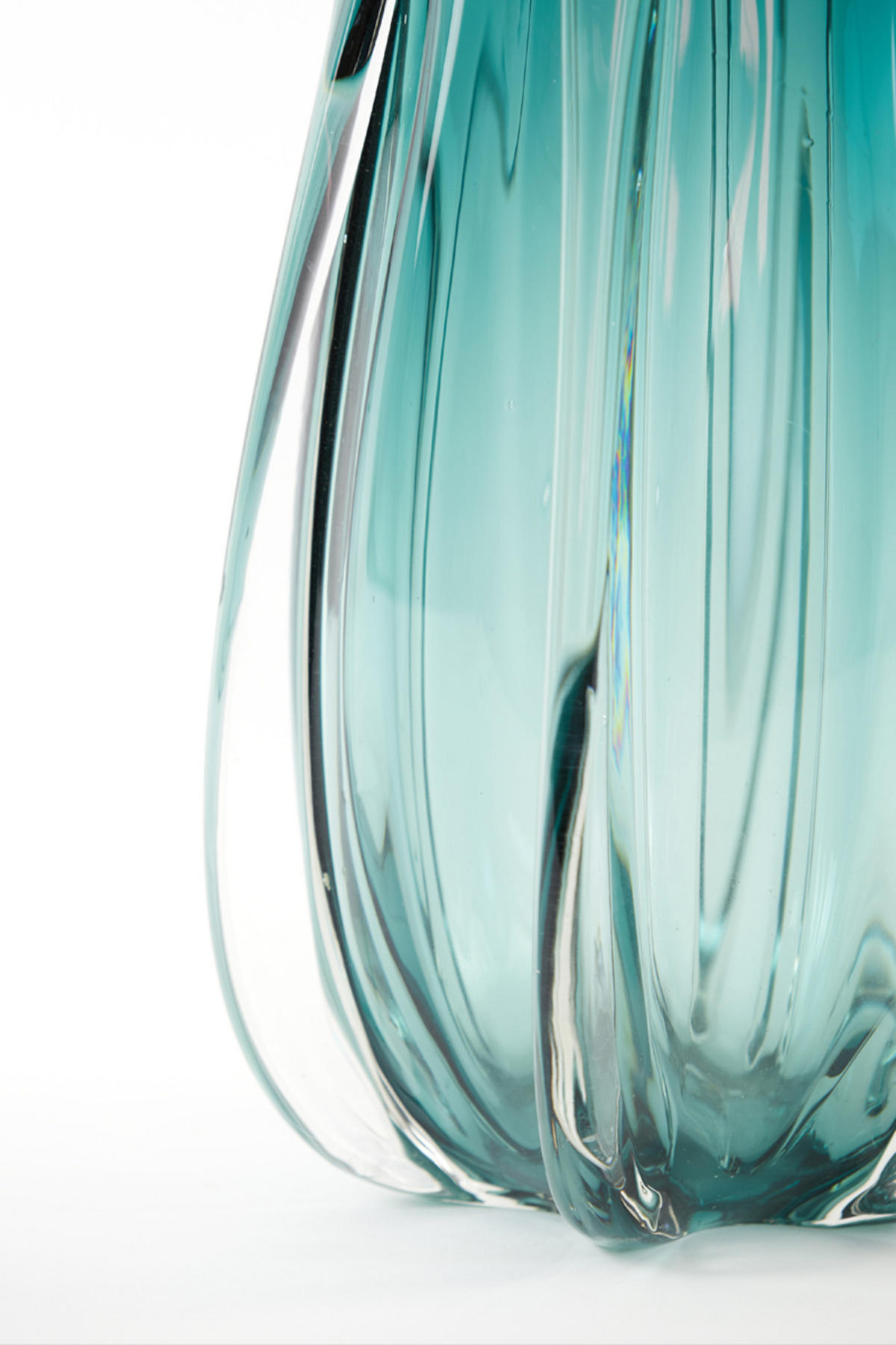VASE Murela Blau Ø21/38 cm - Blau, Glas (21/38cm) - Light & Living