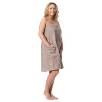 BADEMANTEL, S/M, 100% Baumwolle, Braun - Fango, Textil (S/Mcm) - Zollner