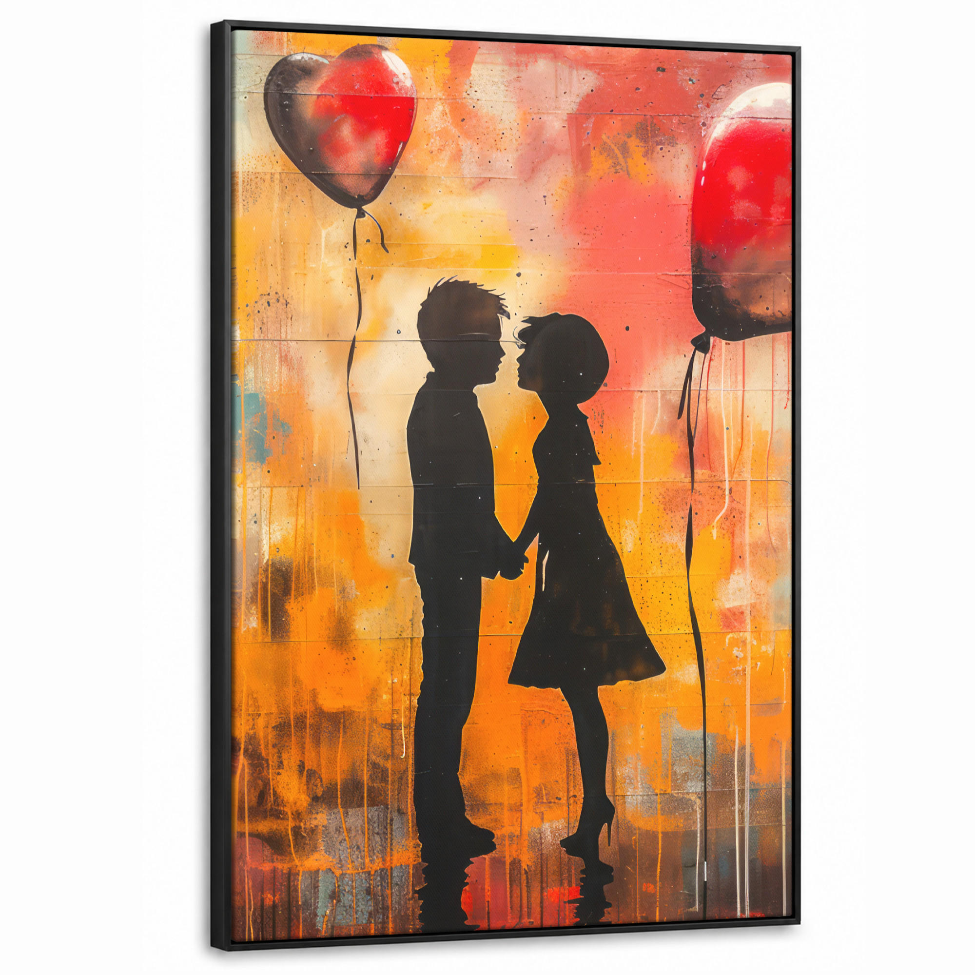 MuchoWow Leinwand Orange 80x120 cm