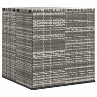 GARTEN-KISSENBOX PE Rattan 100x97,5x104 cm Grau - Grau, Kunststoff (100/104/97.5cm) - furnicato