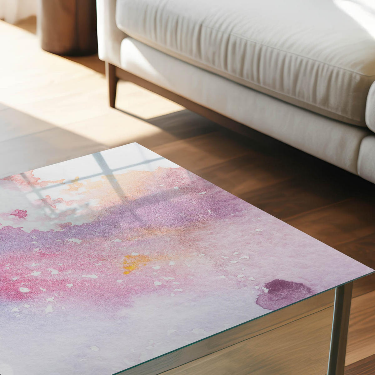 GLASPLATTE 80x60 cm – Ein farbenfroher Akzent - Pink, Glas (0.4/80/60cm) - ArtPrintCave