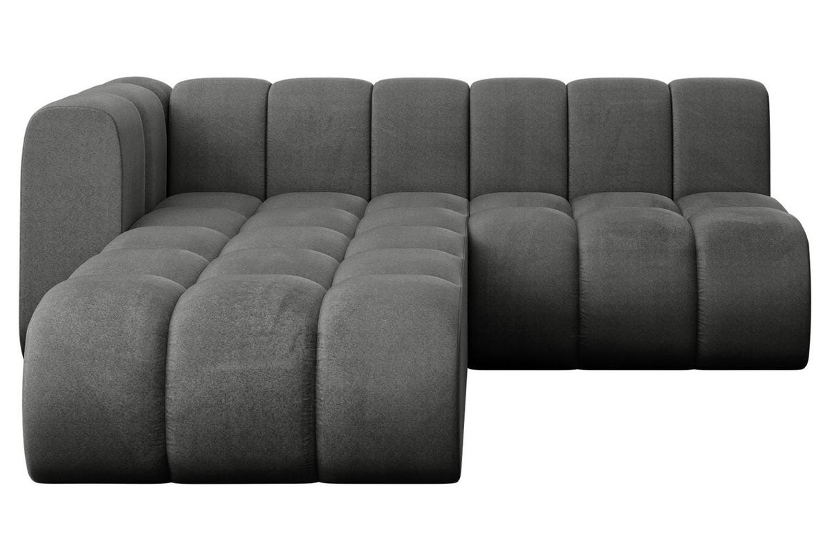 ECKSOFA modulares Sofa Darnel-L1 - 205x177x70 cm Dunkelgrau - Dunkelgrau, Holzwerkstoff/Textil (205/177cm) - ALTDECOR