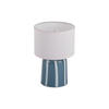 TISCHLAMPE Verano LED 13/13/20 cm - Blau, Glas (13/13/20cm) - Leitmotiv