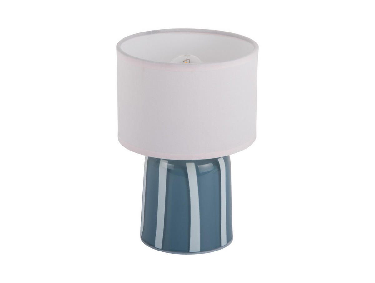 TISCHLAMPE Verano LED 13/13/20 cm - Blau, Glas (13/13/20cm) - Leitmotiv