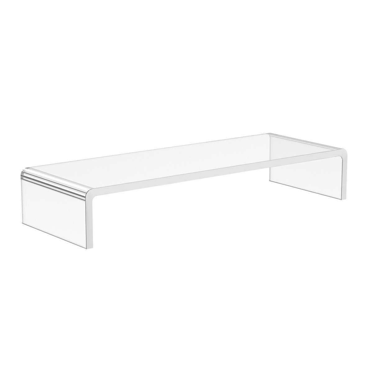 MONITORSTÄNDER - Transparent, Kunststoff (53/19/9cm) - HOMCOM