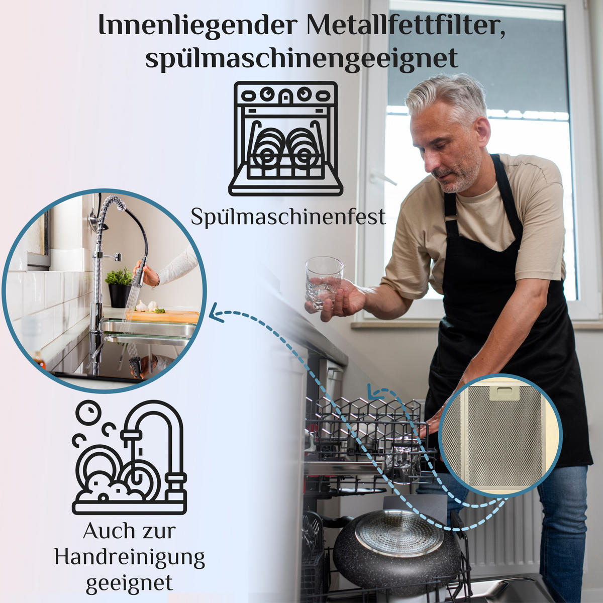 WANDHAUBE A 6315 ElfEm Eco Elfenbein 60cm - Beige, Metall (60/86.5/48cm) - Kaiser Küchengeräte