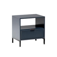 NACHTTISCH LINKA STYLES LS-07 - Dunkelblau, Holzwerkstoff (55/55/41cm) - Meblini