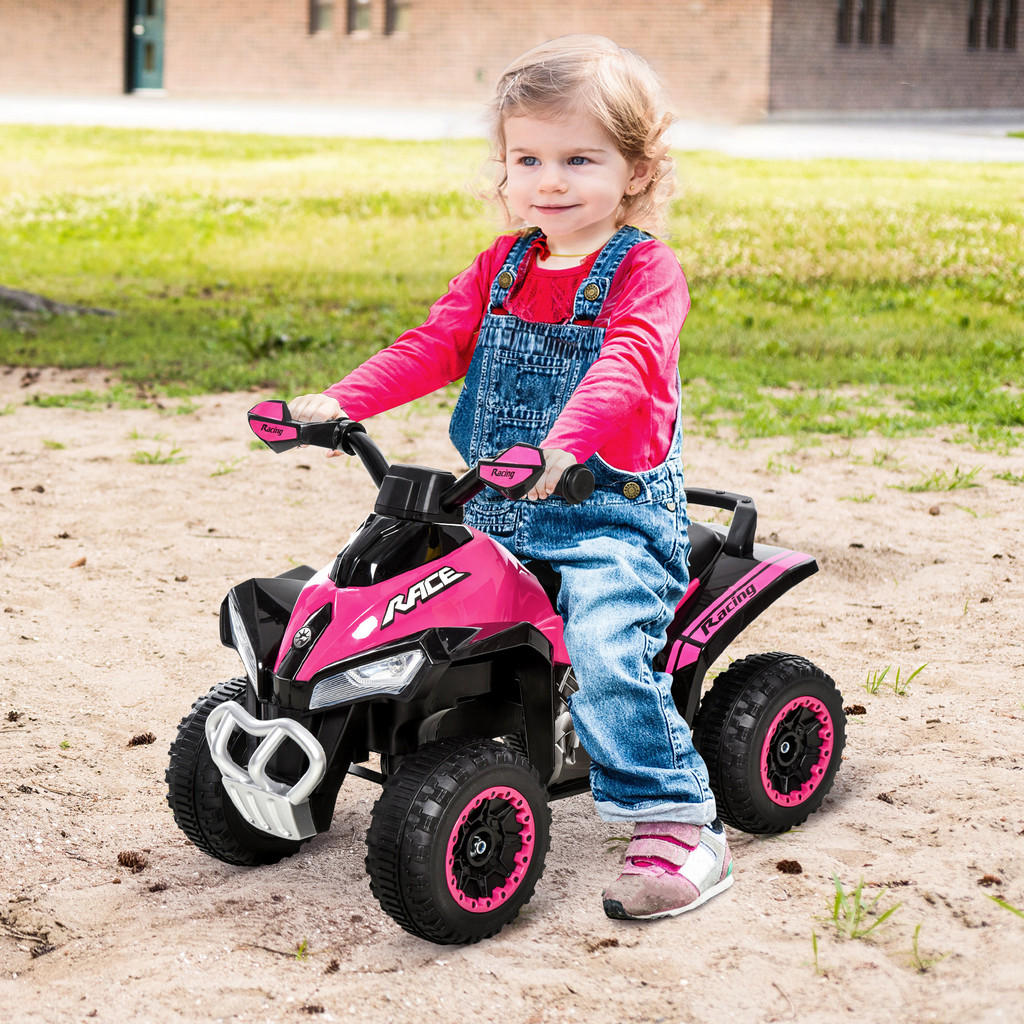 Thumbnail - Homcom Kinder, Rosa, Metall, 38x44x67.5 cm, Outdoor Spielzeug, Kinderfahrzeuge