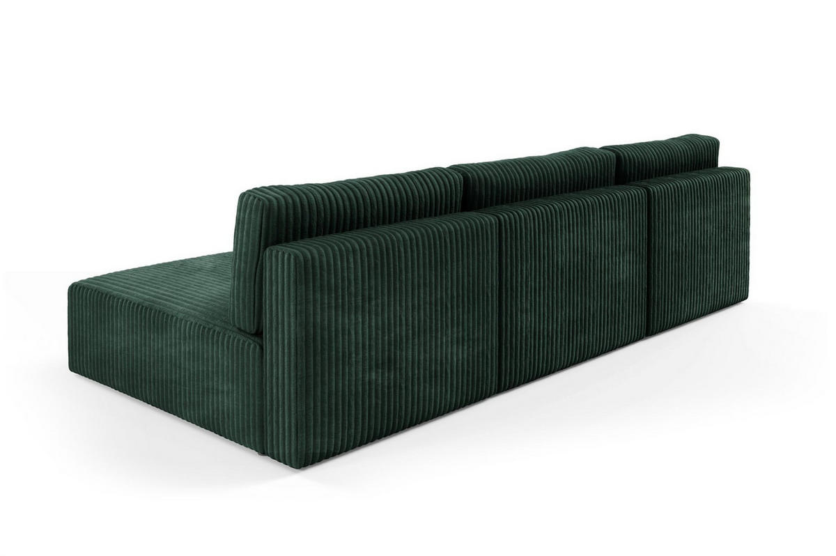 WOHNLANDSCHAFT Natalia - Grün, Holzwerkstoff/Textil (304/85/149cm) - Fun Möbel