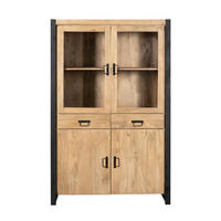 VITRINE Britt Braun 45/115/180 cm - Braun, Holz (115/180/45cm) - Starfurn