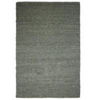 TEPPICH Kurzflor, handgewebt, GLAVEN, in Grün-Grau, Bouclé-Struktur, 120 x 170 cm - Grün, Textil (120/170cm) - KADIMA DESIGN
