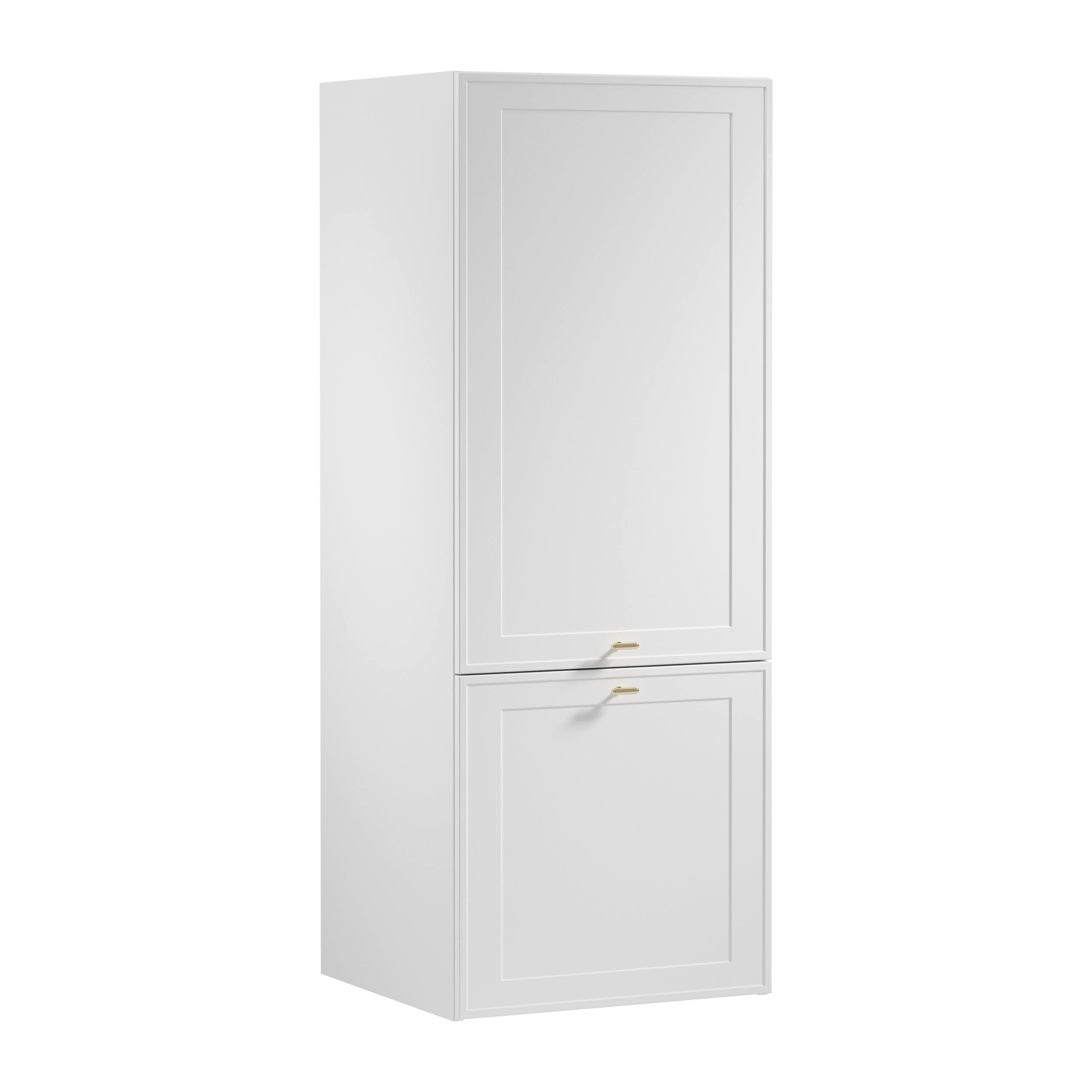 AUFSATZSCHRANK N60N – Sorento Weiß – Weiß - Weiß, Holzwerkstoff (60/158/58cm) - ROYAL24_MARKT