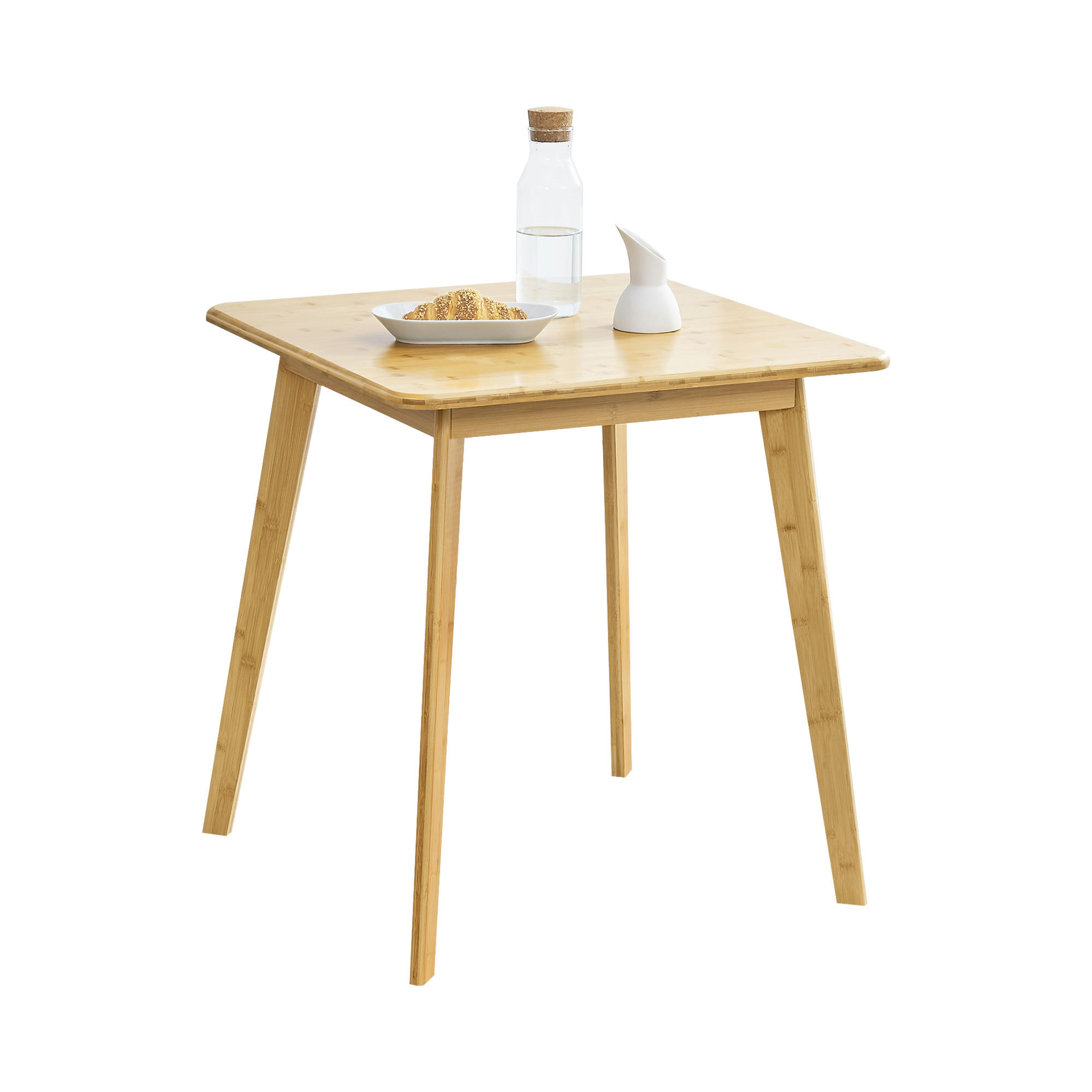 ESSTISCH Närpes - Naturfarben, Holz (70/70/75cm) - [en.casa]