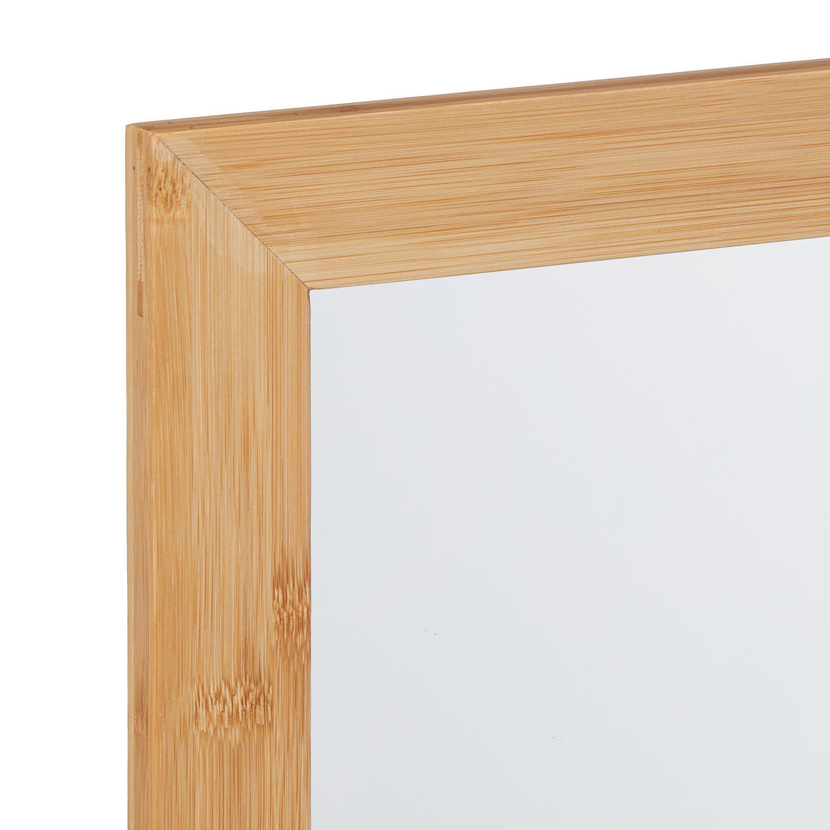 WANDSPIEGEL - Hellbraun, Glas/Holz (60/61.5/12cm) - Relaxdays