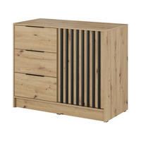 KOMMODE – 105 cm – Nelly – Eiche - Eiche Artisan, Holzwerkstoff (105/86/45cm) - hi-markt